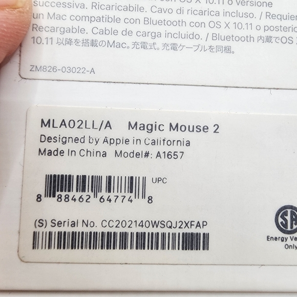 Apple Magic Mouse 2 White Wireless - Open Box - Picture 4 of 4